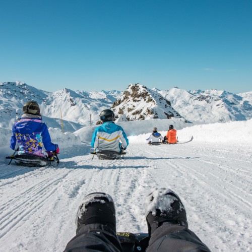 rodelen in val thorens